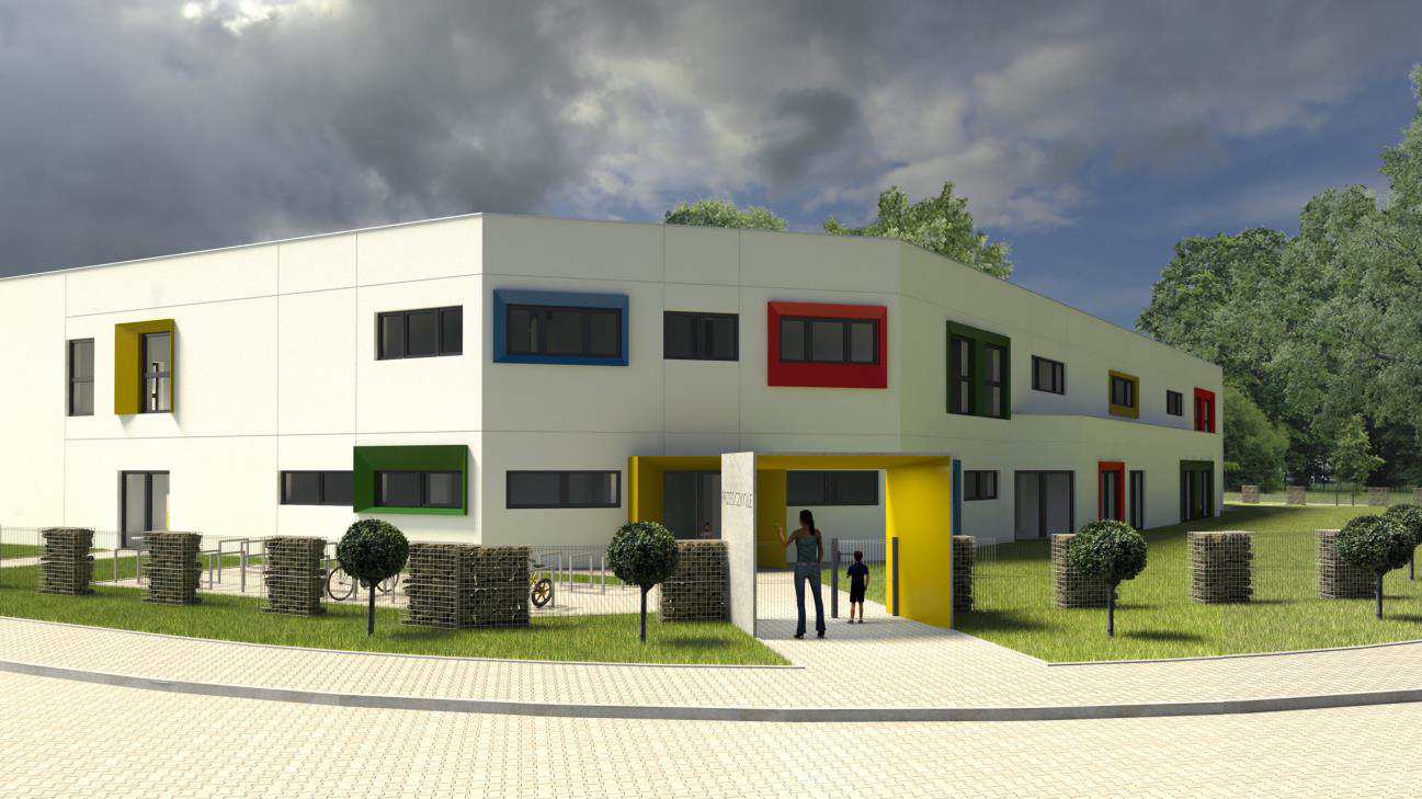 Budowa Przedszkola w Rawiczu - sieci zewnętrzne oraz instalacje wewnętrzne